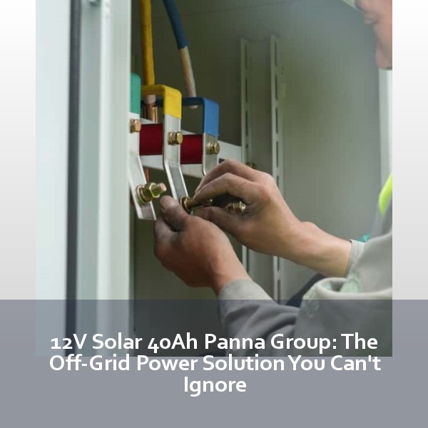 12V Solar 40Ah Panna Group: The Off-Grid Power Solution You Can't Ignore